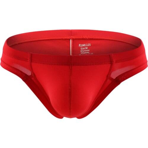 Men casual Solid Fashion Underwear Mens panties Soft sexy panties Shorts Shorts sexy Bulge underwear men Underpants