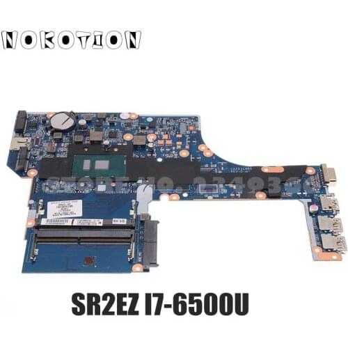 NOKOTION For HP ProbBook 450 G3 Laptop Motherboard DAX63CMB6D1 SR2EZ I7-6500U CPU Onboard DDR4