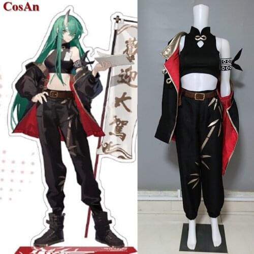 New Game Arknights Hoshiguma Cosplay Costume RHODES ISLAND Fashion Battle Uniform Activity Party Role Play Clothing Custom-Make
