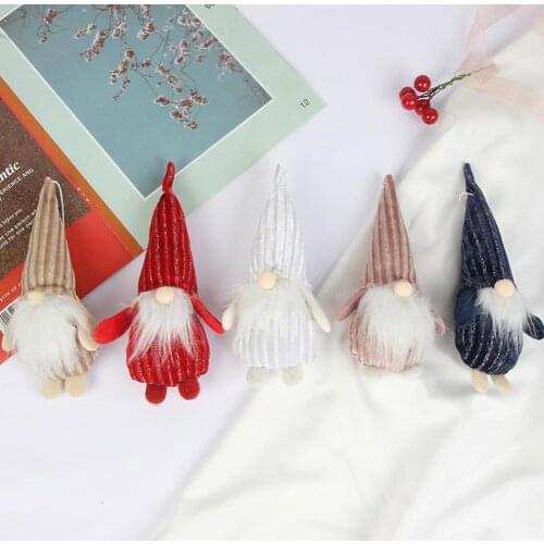 Gifts Delicate Faceless Doll Xmas Pendant Decoration Lightweight Christmas Tree Ornament Cute for Garland