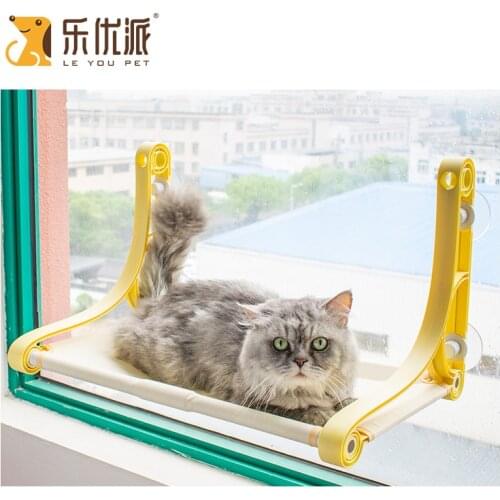 Cat Hammock Window Bearing 22kg Cat Sunny Seat Pet Waterproof Fabric Fashion Cat Bed Cat Climbing Sleeping Mattress Single Layer