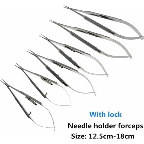 Surgical Dental Castroviejo Needle Holders 140mm Straight Tool For Dentist