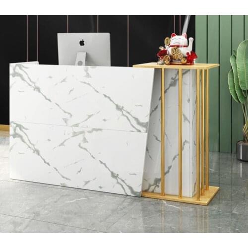 Barber shop light luxury cashier clothing shop small counter beauty salon reception desk European commercial bar