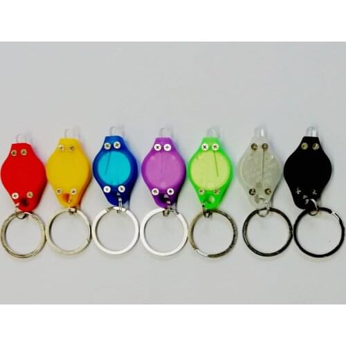 LED flashing birthday christmas Key electronic lamp gift purple light key chain lamp diamond-shaped luminous key ring mini lamp