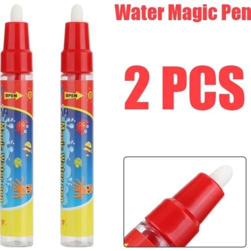 2pcs/set Aqua Water Magic Pen Drawing Painting Writing Aquadraw Doodle Pens Water Drawing Writting Graffiti Pens