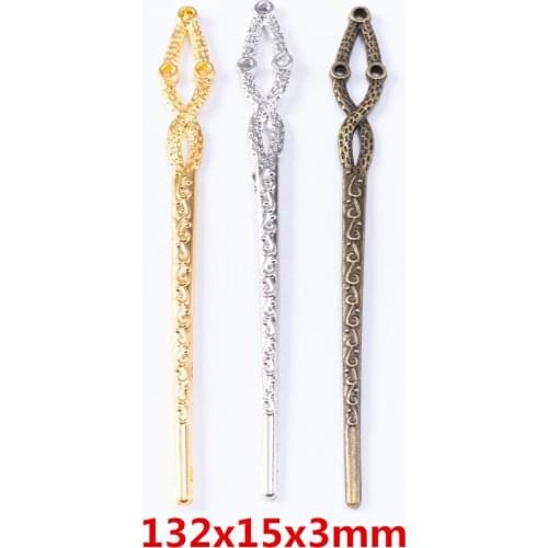 5 pieces of retro metal zinc alloy Hairpin pendant for DIY handmade jewelry necklace making 6963