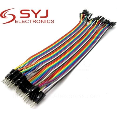 1lot =40pcs 10cm 2.54mm 1pin 1p-1p male to male jumper wire Dupont cable for In Stock