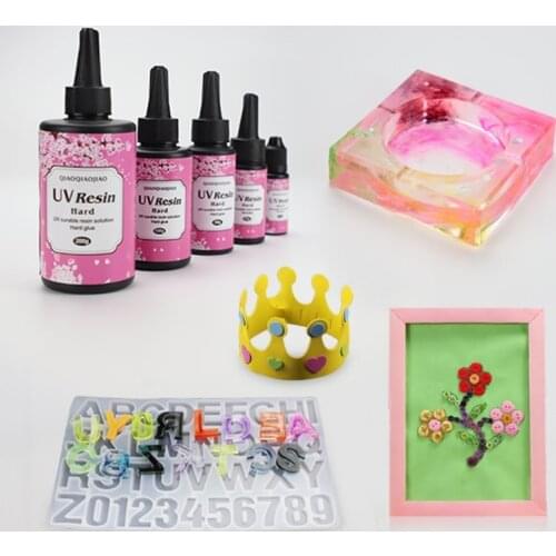 15g 25g 60g 100g 200g UV Resin Hard Type Crystal Clear Glue Ultraviolet Curing