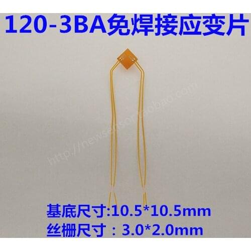 5pcs 120-3BA Welding-free Strain Gauge