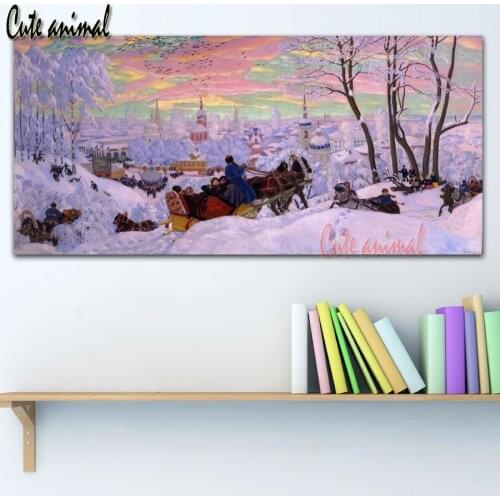 Large Size DIY Diamond Painting Winter snow landscape 5D full Diamond Embroidery Cross Stitch Rhinestone Home decor,Needlework