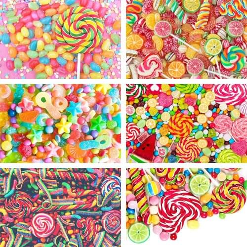 Avezano Background for Photography Sweet Rainbow Candy Bar Land Baby Shower Birthday Party Portrait Photo Backdrop Photocall