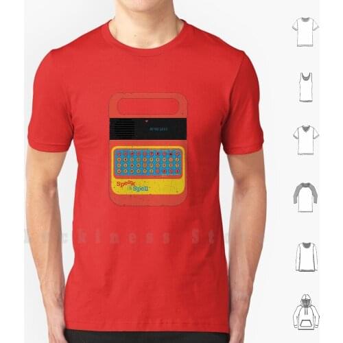 Vintage Look Speak & Spell Retro Geek Gadget T Shirt Big Size 100% Cotton Speak Speaking Spell Spelling Gadget Toy Children