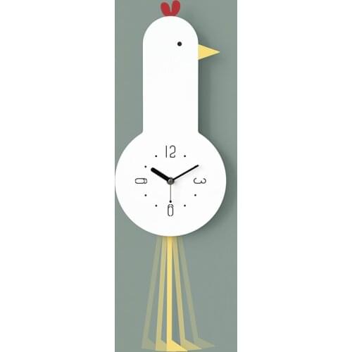 Pendulum Cartoons Wall Clock Cute Boy Big Size Room Personality Wall Clock Silent Creative Kids Reloj Pared Home Decor DL60WC