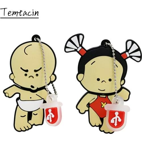 Cartoon Cute Personalized 64GB 32GB Pen drive 32 GB 16GB Pendrive 256GB 8GB 4GB Memoria Stick Mafalda USB Key 128GB Flash Drive