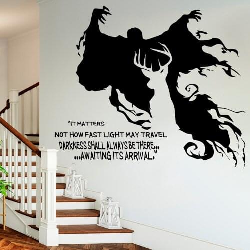Light and Darkness Wall Sticker Living Room Bedroom It matters not how fast light travels Quote Wall Decal Kitchen Vinyl Home
