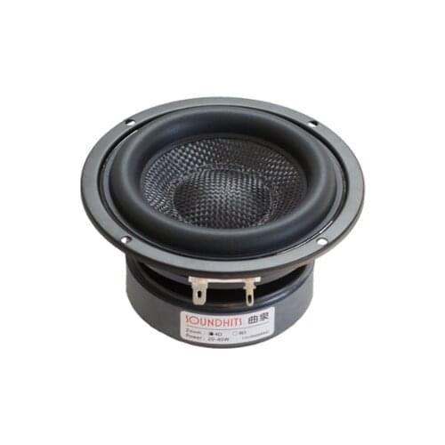 2pcs 4 inch woofer subwoofer hifi speaker unit fiberglass woven basin low frequency and strong