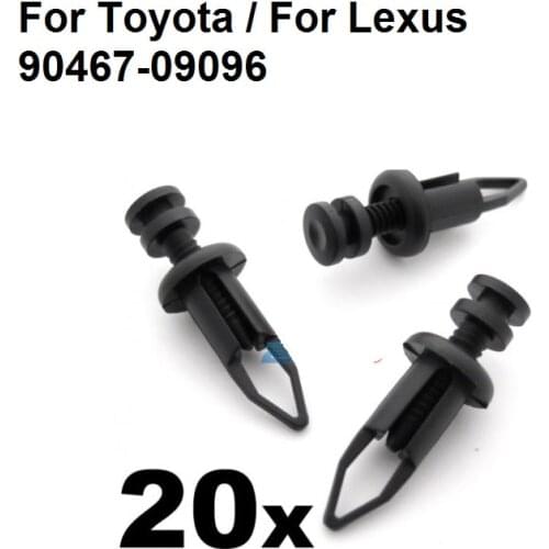 20x 9mm Front & Rear Plastic Bumper Clips- Fits For Toyota MR2, Supra & Celica, OE#90467-09096