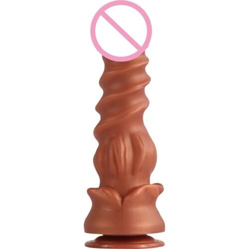 8.66 Inch Monster Silicone Dildo Anal Plug Adult Sex Toys Women Men Masturbators Big Butt Plug Sucker Dildos Sex Shop
