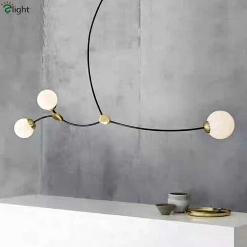 Nordic Luxury E14 Led Chandelier Rod Hanging Irregular Chandelier Lighting Living Room Led Lamparas Lustre Lighting Fixtures