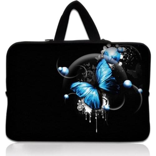 Blue butterfly Laptop Bag 13 For MacBook Air 13.3 Case Laptop Sleeve Cover 11 13 15 Computer Case For Mac Book Pro Notebook Bag