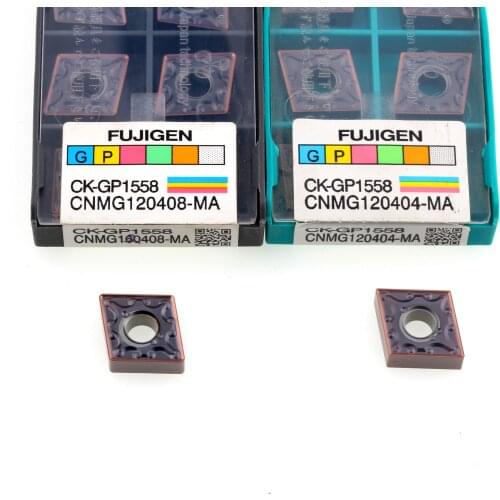 10PCS CK GP1558 CNMG120404 CNMG120408 MA CNC lathe Cutter Hard Alloy Insert External Turning Tools Carbide Blades