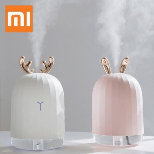 Xiaomi Youpin Cute Rabbit Deer Air Humidifier Pregnant Baby Quite Ultrasonic USB Essential Oil Diffuser Anion Car Humidificadors