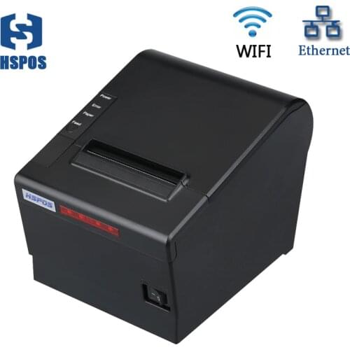High Quality 80mm USB Serial Lan Wifi Port Thermal Receipt Printers Support Opos Driver Pos Printer With LED Beeper Auto Cutter