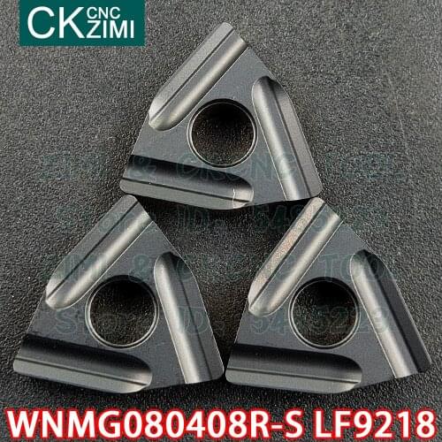 WNMG080408R-S LF9218 WNMG 080408R S LF9218 carbide inserts Slotted Cutting inserts turning tool CNC Lathe cutter tools for steel