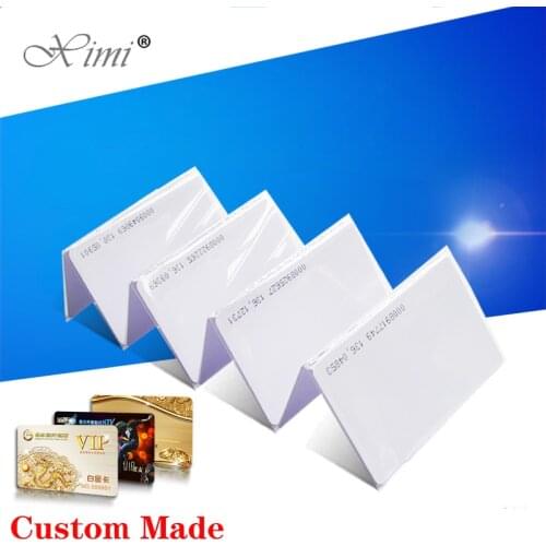 125KHZ EM Optional 13.56 MHZ MF Card Smart Proximity Card For Access Control And Time Attendance System TK4100/EM4200/F1108 chip