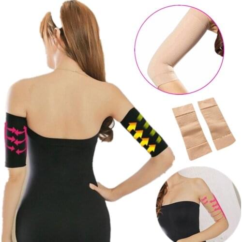 2Pcs Beauty Women Arm Shaper Lose Weight Legs Slimming Thin Arm Calorie Off Fat Buster Slimmer Wrap Belt Women Face Lift Tool