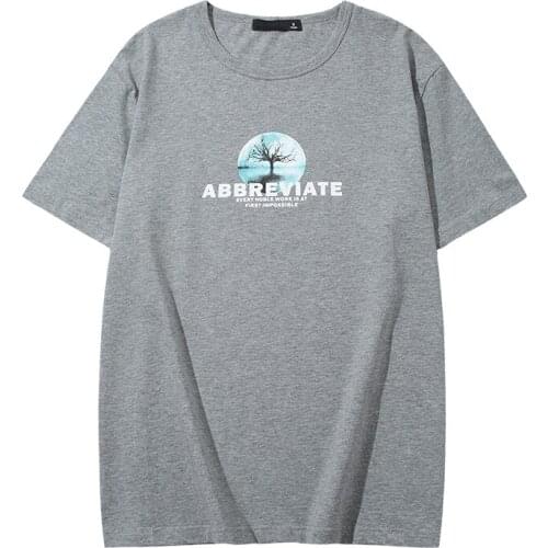 2021 New Arrival Summer T-shirt Men Fashion Print T Shirt Top Classic Mens Tshirts Short Sleeve Solid O-Neck Plus Size M-6XL