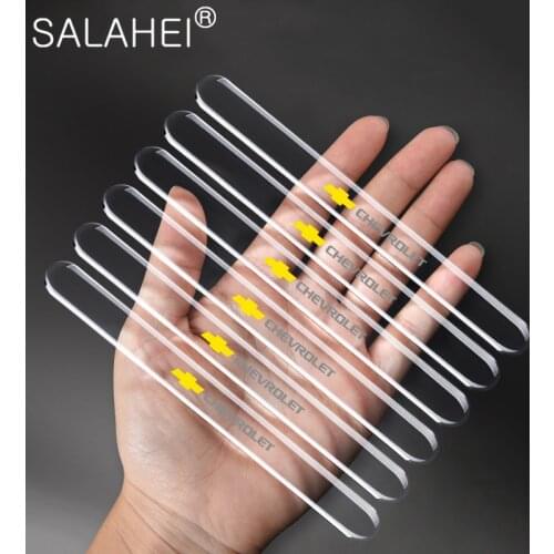 6pcs Car Door Edge Transparent Anti Scratch Protection Strip Rearview Mirror Anti-collision Sticker For Chevrolet Chevy Corvette