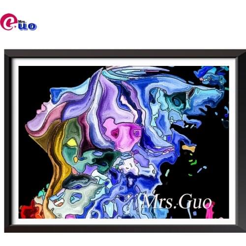 Diamond Painting Abstract Woman Face Colorful Gorgeous Picture 5d Diamond Embroidery Painting Home Decor 3d Diy Handmade Gift