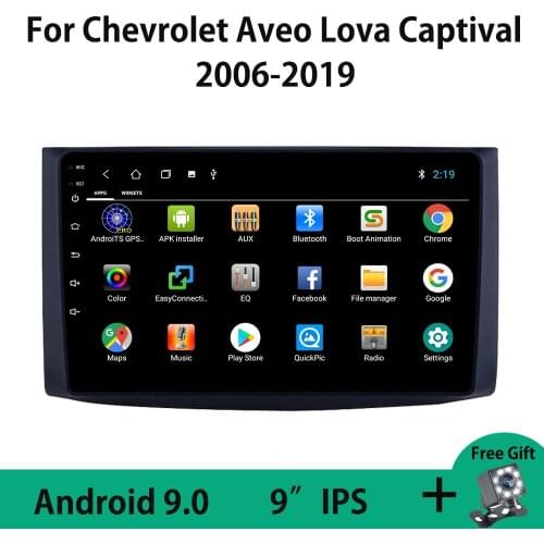 Android 9.0 Car Radio For Chevrolet Aveo Lova Captival Epica 2006-2019 GPS Navigation Multimedia Video Player Carplay Stereo DVD