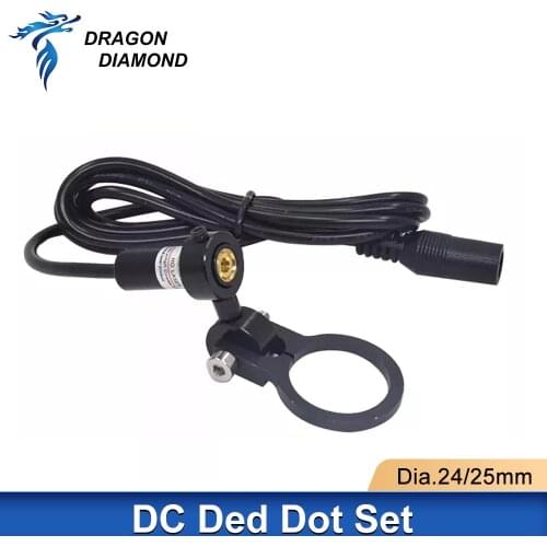 DRAGON DIAMOND Red Dot Set Positioning Diode Module Laser Engraver Dia. 24 25mm DC 5V For DIY Co2 Laser Head