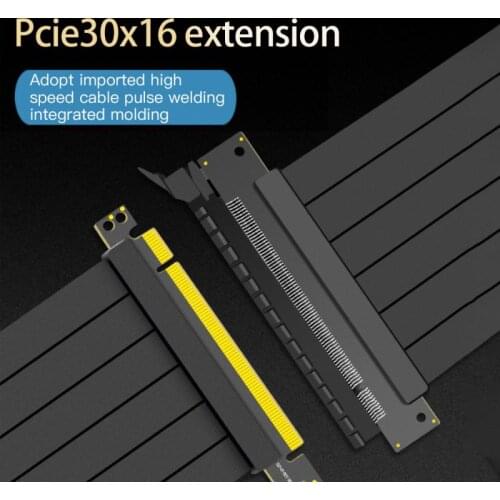 2021 New Full Speed 3.0 PCI-E X16 Riser Cable Graphics Card Extension Cable PCI Express Riser Shielded Extender For GPU Vertical