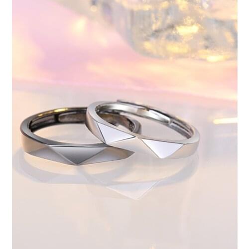 J60E Couples Rings For Women Men Matching Best Friend Trendy Promise Ring Set For Teens Thumb Jewelry Engagement