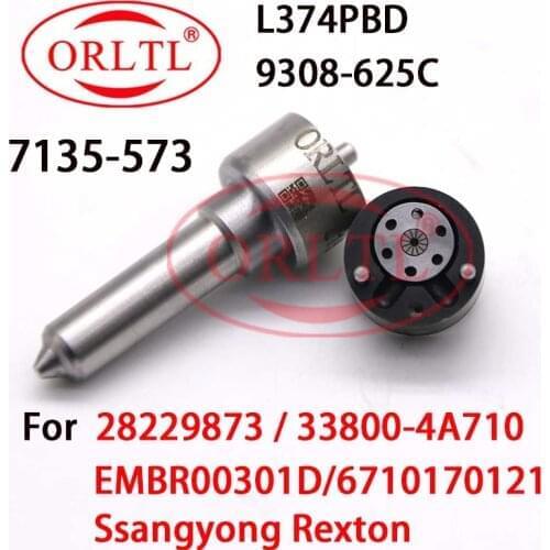 ORLTL REPAIR KITS 7135-573 NOZZLE L374PBD NEW VALVE 9308-625C FOR SSANGYONG INJECTOR EMBR00301D 33800-4A710 28229873 6710170121