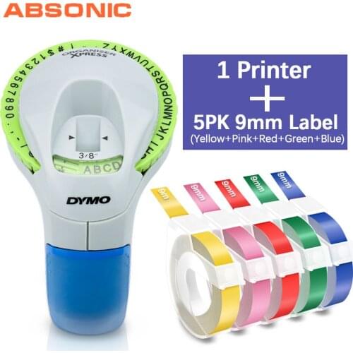 Absonic 12965 Dymo Label Machine DYMO Manual Labeller Printing 3D Embossing Label Tape for Dymo Tape DYMO Embossing Label Maker