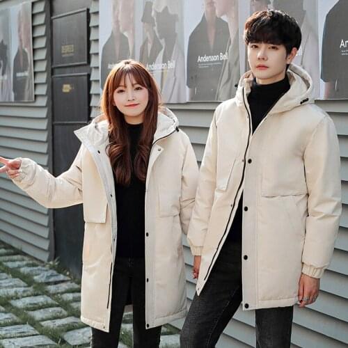 Men/Women Winter Warm Coat 2021 New Fashion Thickened White Duck Down X-Long Jackets Down Jackets Hooded M-3XL