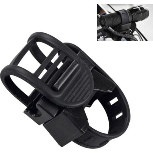 Outdoor Cycling Bicycle 360 Degree Rotary Bike Mount Holder Clip Holder Bracket for Flashlight Lamp Bicycle Front Light Support