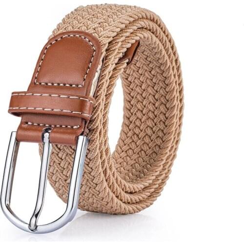 Elastic belt knitted canvas belt decoration belt female pin buckle canvas strap women and man for jeans NS16