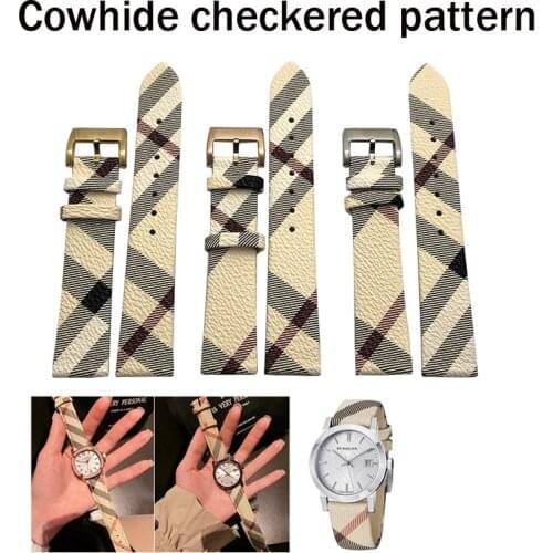 Cowhide Watch Strap Bracelet 16 18 20 mm Men Women Waterproof Breathable Watchbands Watches Clock Accessories