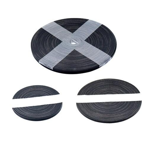 1Pcs Black GT2 10mm Width 2GT Rubber Transmission Timing Belt For 3D Printer Length=1m/2m/5m Meter