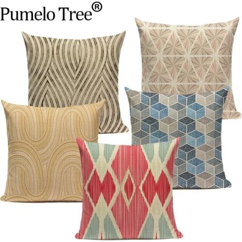 Scania Geometric Pillow Covers Moroccan Plaid Pillows Decor Home Decorative Sofa Pillows Sofa Cushion Cover Pillow Cover 45 * 45