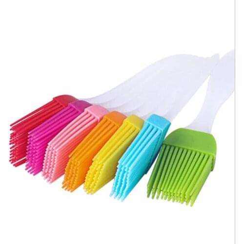 BBQ Brush Basting Pastry Oil Brushes Silicone For Barbecue Cake Bread Butter Baking Tools Small Multi Color
