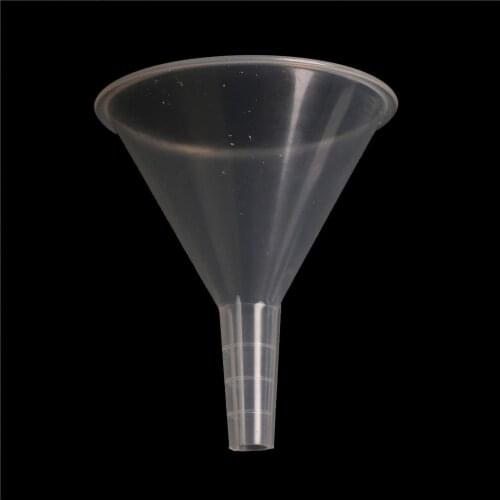 1 Pcs 100mm Laboratory Clear White Plastic Filter Funnel Lab Accessory