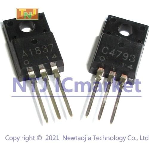 10 PAIRS 2SA1837+ 2SC4793 TO-220F A1837+ C4793 TRANSISTOR