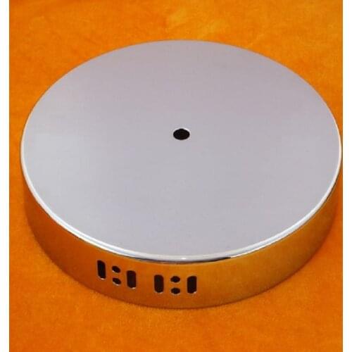 200-350x40mm+10mm central hole chrome pendant light canopy ceiling plate with side heat emission hole and fold edge inward 5mm