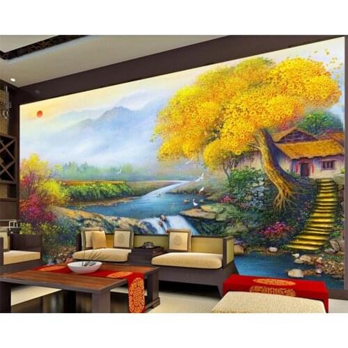 Wellyu Customized Wallpaper 3d Mural All Things Wish Fortune and Treasure Family Feng Shui Painting Living Room Bedroom Murals